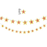 WEIGAO 1st Birthday Party Photo Garland Baby Shower First Birthday Girl Boy Party Monthly Picture 1-12 Months Photo Props 1 Year
