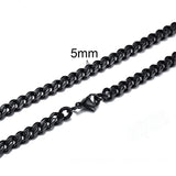 Christmas Gift  3 TO 7 MM  STAINLESS STEEL NECKLACE FOR MEN CHOKER JEWELRY