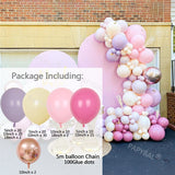 1Set White Gold Balloon Garland Arch Kit Wedding Latex Balloon Kid's Adult Birthday Party Decoration Baby Shower Globos Supplies