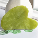 1PCS Natural Jade Stone Guasha Board SPA Therapy Massager Antistress Body Care Scraping Board Massage Tool