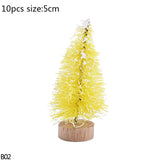 Christmas Gift Fake Pine Tree Mini Artificial Christmas Tree Mini Sisal Tree Miniature Tree Christmas Party Photo Prop For Christmas Ornament