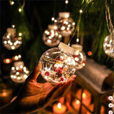 Christmas Gift String Lights LED Curtain Light Santa Claus Snowman Wishing Ball Christmas Day Shop Window Dress Up Christmas Tree Decor