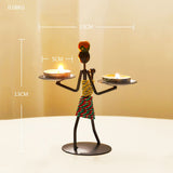 Home Decoration Accessories Creative Candle Holder Iron Kitchen Restaurant Romantic Candlestick Christmas Halloween Bar Party