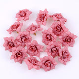 Cifeeo 20 pieces of artificial flower head high quality DIY fake flowers wedding party home living room dining table garden decorations