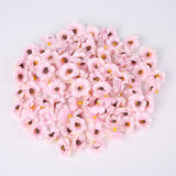 30Pcs 3cm Multicolor Daisy Flower Heads Mini Silk Artificial Flowers for Wedding Home Decoration Christmas Wreath Scrapbooking