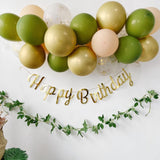 1Set Happy Birthday Balloons Retro Champagne Globos Garland Metallic Balloons For Home Party Wedding Baby Shower Decors Supplies