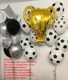 Christmas Gift Golden Trophy 18inch Football Star Foil Balloon Boy Man Birthday Party Decoration Sports Games Balls Globos Baby Shower Supplies