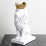 Cifeeo Home Living Room Decoration Accessories 3D Lion Head Statue Nordic Decor Table Ornaments Animal Figurines Decorative Sculpture