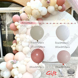 Christmas Gift 100Pcs White Sand Retro Pink Birthday Baby Shower Wedding Bride Balloons Decorations Party Accessories Latex Globos