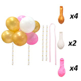 10PCS/PACK 5 Inch Balloon Cake Topper Metallic Confetti Latex Balons For Birthday Baby Shower Wedding Jungle Party Decoration