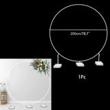 Cifeeo 60-200CM PVC Ring Balloon Arch DIY Wreath Frame Background Holder Circle Ballon Stand Wedding Birthday Party Decor Baby Shower