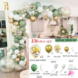 Back to school decoration  Cifeeo  169 Pcs Balloons Garland Wreath Metallic Confetti Balloon DIY Wedding Backdrop Arch Kit Baby Shower Birthday Party Decoration