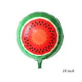 1Set Watermelon Party Fruit Balloon Kit Banner Cake Topper Summer Pool Decoration Kid One Birthday DIY Gift Baby Shower Supplies