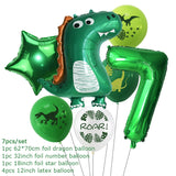 Dinosaur Party Decorations Dragon Balloons Set Paper Garland for Dino Jungle Birthday Party Decor Supplies Kids Children Favors