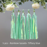 Back to college decoration   Cifeeo  Wedding Decoration Iridescent Paper Tassel Garland For Mermaid Baptism Birthday Baby Shower Decorations Unicorn Party