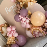 147Pcs Purple Apricot Wedding Balloons Set Arch Kit Pink Latex Baloon Party Decors Baptism Baby Shower Birthday Valentine's Day