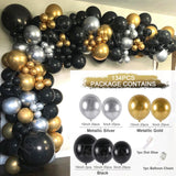 Cifeeo Black Gold Balloon Garland Arch Kit Confetti Latex Balloon 30th 40th 50th Birthday Party Balloons Decorations Adults Baby Shower