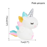 Unicorn Cake Topper Rainbow Cloud Balloon Cupcake Topper Kids Birthday Cake Flags Decor Baby Shower Girl Favors Cake Decorating