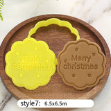 Christmas Gift Christmas Cookie Plunger Cutters Fondant Cake Mold Biscuit Sugarcraft Cake Decorating Tools