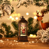 Christmas Gift Christmas Small Oil Light Room Decoration Lights Santa Claus Snowman Interior Resin Hotel KTV Scene Layout Luminous Xmas Gifts