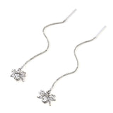 Fashion Crystal Spider Pendant Long Chain Earring Dangle Earrings Alloy Earrings for women