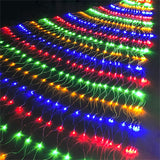 1.5x1.5M 3x2M 6x4M LED Net Mesh Fairy String Light Window Curtain Christmas Fairy Light Wedding Party Holiday Garland Light