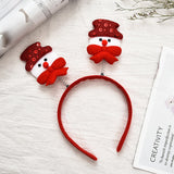 Christmas Gift Red Christmas Hair Band Cartoon Santa Claus Snowman Antlers Headband Merry Christmas Decor Adult Kids Naviidad Gifts Noel Toys