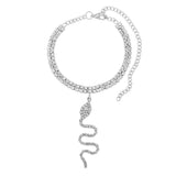 New Bling Dragon Crystal Tennis Chain Anklet for Women Fashion Gold Silver Color Rhinestone Anklet Foot Chain Jewelry Wholesale