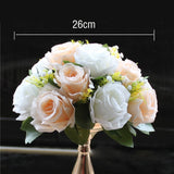 Christmas Gift Artificial Peony Rose Hydrangea Row Wedding Background Fake Flower Wall Decoration DIY Combination Wedding Arch Arrangement