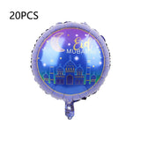 1set 5/10/16inch Eid Foil Balloons Gold Chrome Mubarak Ramadan Islam Decoration For Home Eid Al Adha Aid Moubarak Balloon Decor