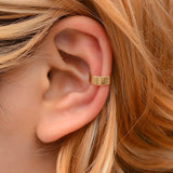 New Fashion Gold Leaf Clip Earring For Women Without Piercing Puck Rock Vintage Crystal Ear Cuff Girls Jewelry Gifts 1Pcs