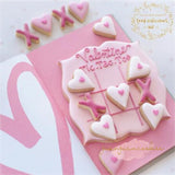 3Pcs/Set Valentine's Day Icing Cookie Mold Set Sugarcraft Cake Decoration Tools Heart Shape 3D Baking Mold Biscuit Mold Kitchen