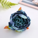 10pcs High Simulation Core Peony Flower Head Silk Flower DIY Wedding Flower Wall Background Decoration Silk Rose