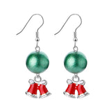 Christmas Gift Christmas Ornaments Earrings Pendant Santa Claus Xmas Tree Santa Jingle Bells Ear Accessories New Year 2023 Gifts Natal Noel