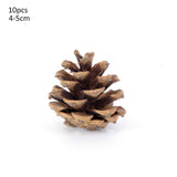 1-10pcs Natural Dried Plants Pine Cone Acorn Artificial Flower For DIY ChristmasScrapbooking Garland Wreath Wedding Decoration