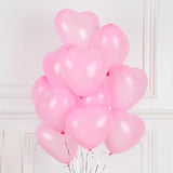 20/50pcs Pink White Purple Love Heart Shaped Latex Balloons Wedding Valentine's Day Birthday Party Decoration Ballons Air Globos