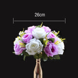 Christmas Gift Artificial Peony Rose Hydrangea Row Wedding Background Fake Flower Wall Decoration DIY Combination Wedding Arch Arrangement