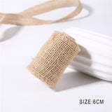 2M/Roll Natural Jute Burlap Hessian Ribbon Wedding Party New Year Home Decorations DIY Scrapbooking Crafts Gift Wrapping Tape