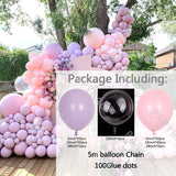 232pcs Pink Purple DIY Maca Latex Balloons Set Wedding Arch Garland Kit Birthday Baptism Baloon Party Backdrop Decors Globos