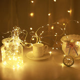 LED String light Silver Wire Fairy Garland Home Christmas Tree Wedding Curtain Party Decoration Holiday lighting