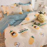 Cifeeo Nordic 220x240 Duvet Cover Bed Linen Bedding Set Cute Printed Quilt Cover Bedsheet Pillowcase Single Queen King Size Bedclothes