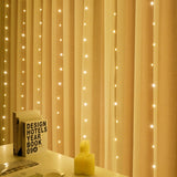 Cifeeo LED String Lights Christmas Decoration Remote Control USB Wedding Garland Curtain 3M Lamp Holiday For Bedroom Bulb Outdoor Fairy