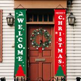 Merry Christmas Porch Sign Decorative Door Banner Outdoor Christmas Decorations for Home Ornaments Xmas Navidad 2021 New Year