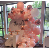 101 DIY Balloons Garland Arch Kit Rose Gold Pink White Balloon for Baby Shower Bridal Shower Wedding Birthday Party Decorations