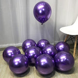 50pc 10inch 5inch Gold Silver Black Metal Latex Balloons Wedding Decorations Matte Helium Globos Birthday Party Decoration Adult