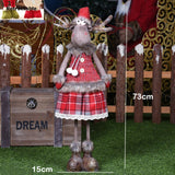 Christmas Gift 1/3PCS Snowman Elk Merry Christmas Big Dolls Tree Decor New Year Ornament Deer Santa Claus Standing Doll Decoration Gift for Kid