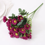 Christmas Gift Autumn Artificial Daisy Flowers Silk Bouquet Fake Flower DIY Decor for Vase Home Wedding Christmas Decorative Household Products