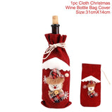 Christmas Wine Bottle Cover Merry Christmas Decorations For Home  Christmas Ornament New Year  Xmas Navidad Gifts