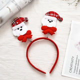 Christmas Gift Red Christmas Hair Band Cartoon Santa Claus Snowman Antlers Headband Merry Christmas Decor Adult Kids Naviidad Gifts Noel Toys