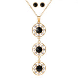 Multicolor Cubic Zirconia Stone Jewelry Sets for Women Ladies Necklace Earrings Sets Bridal Wedding bijoux africain parures